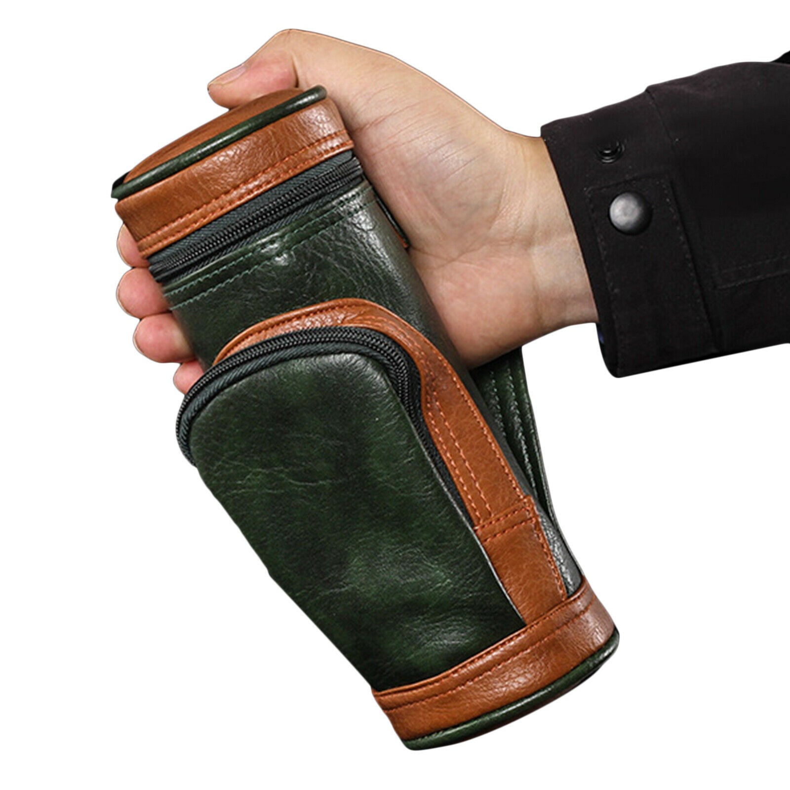 Bag Cigar Holder Case Bag Box W/ Cigar Cutter and Humidifier Gift for Men