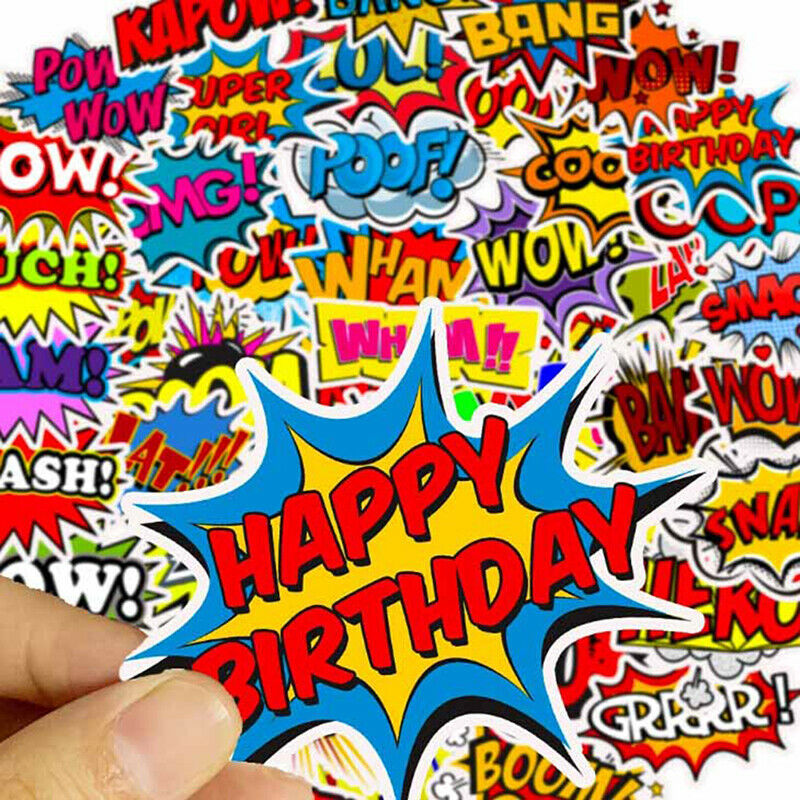 50Pcs Stickers DIY Skateboard Suitcase Laptop Guitar Bicycle Car Stickers Y Tt