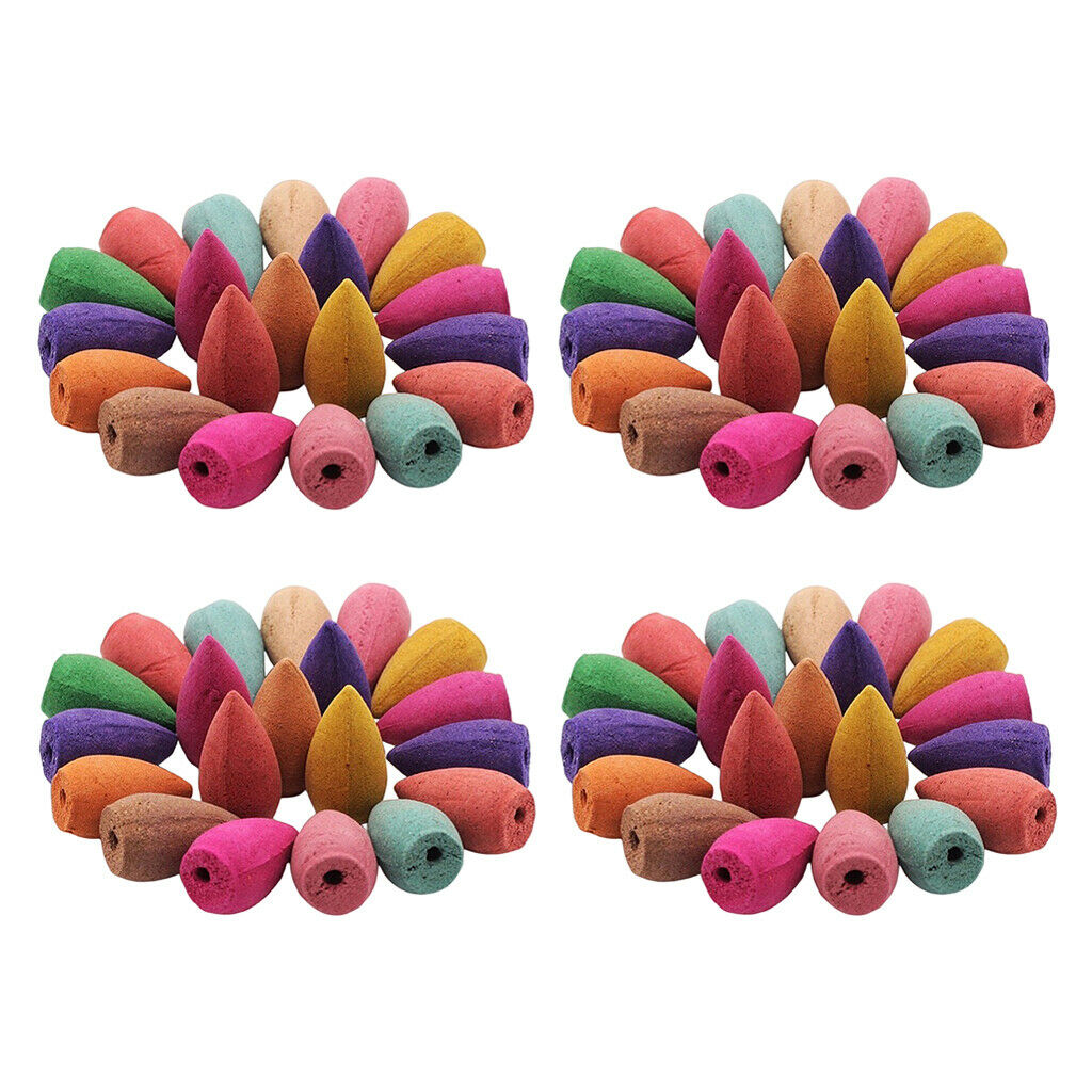 80 Pieces Backflow Incense Cones Incense Cone for Meditation Yoga SPA Toilet