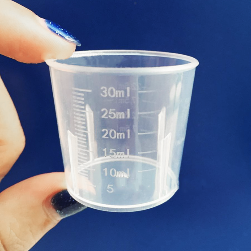 30ml Measuring Cups Plastic Disposable Liquid Container Home Kitchen Tool 10pcs
