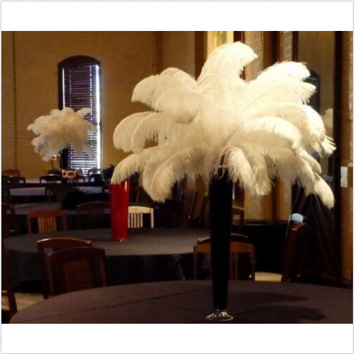100pcs Natural white Ostrich feather 6-8in/15-20cm Diy carnival costume headress