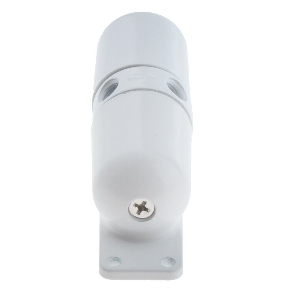 Mini White Zinc Alloy Adjustable Safety Spring Door Closer Closing Stopper