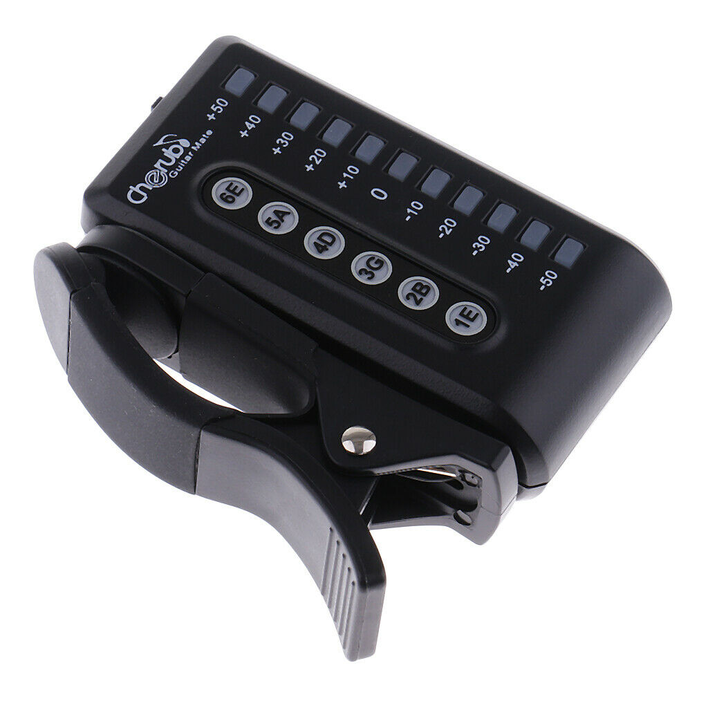 Cherub WST-550G Guitar Matte Clip-on Tuner for Electric Guitars
