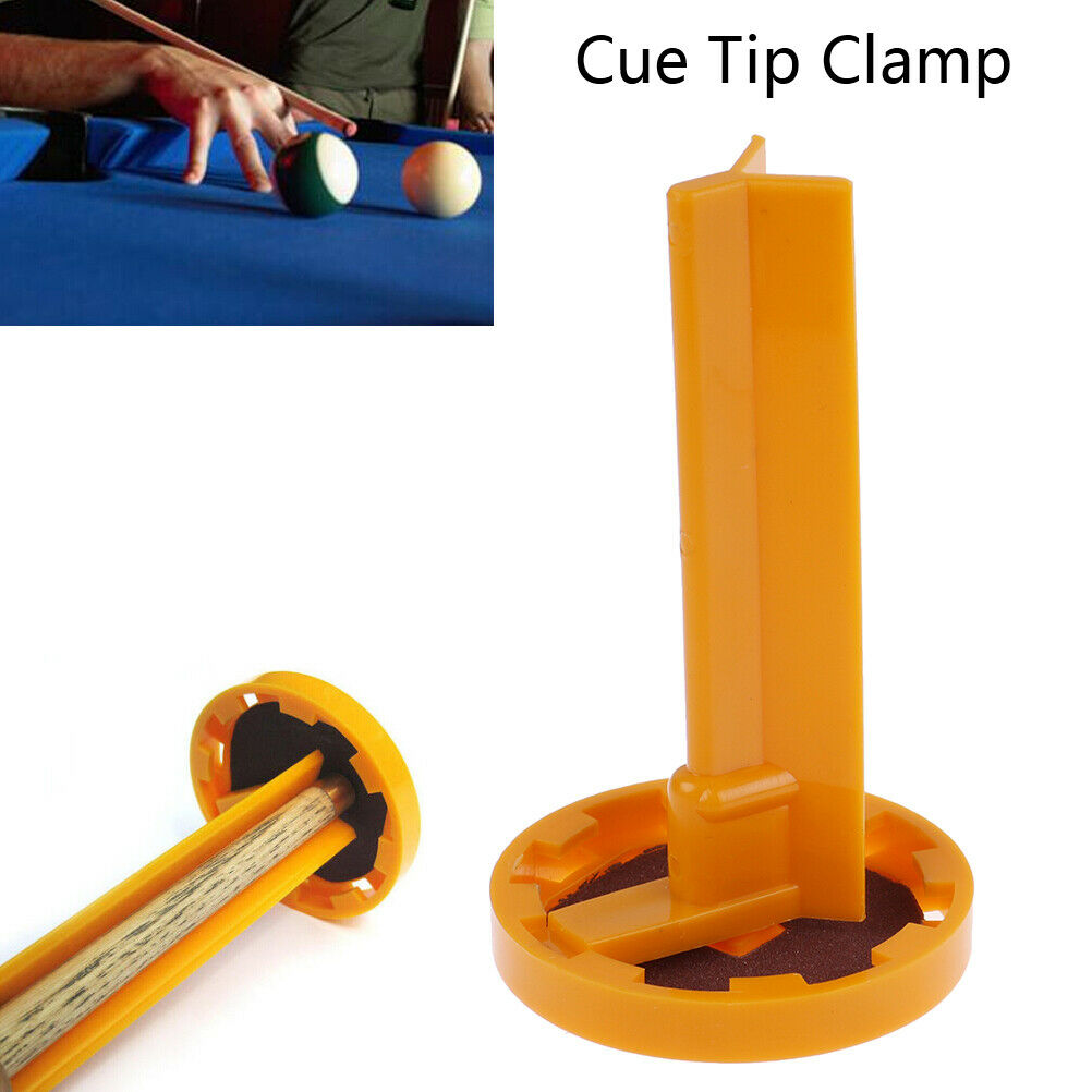 Snooker L-shaped Pool Cue Tip Clamp Billiards Holder Repair Tools Plastic.l8