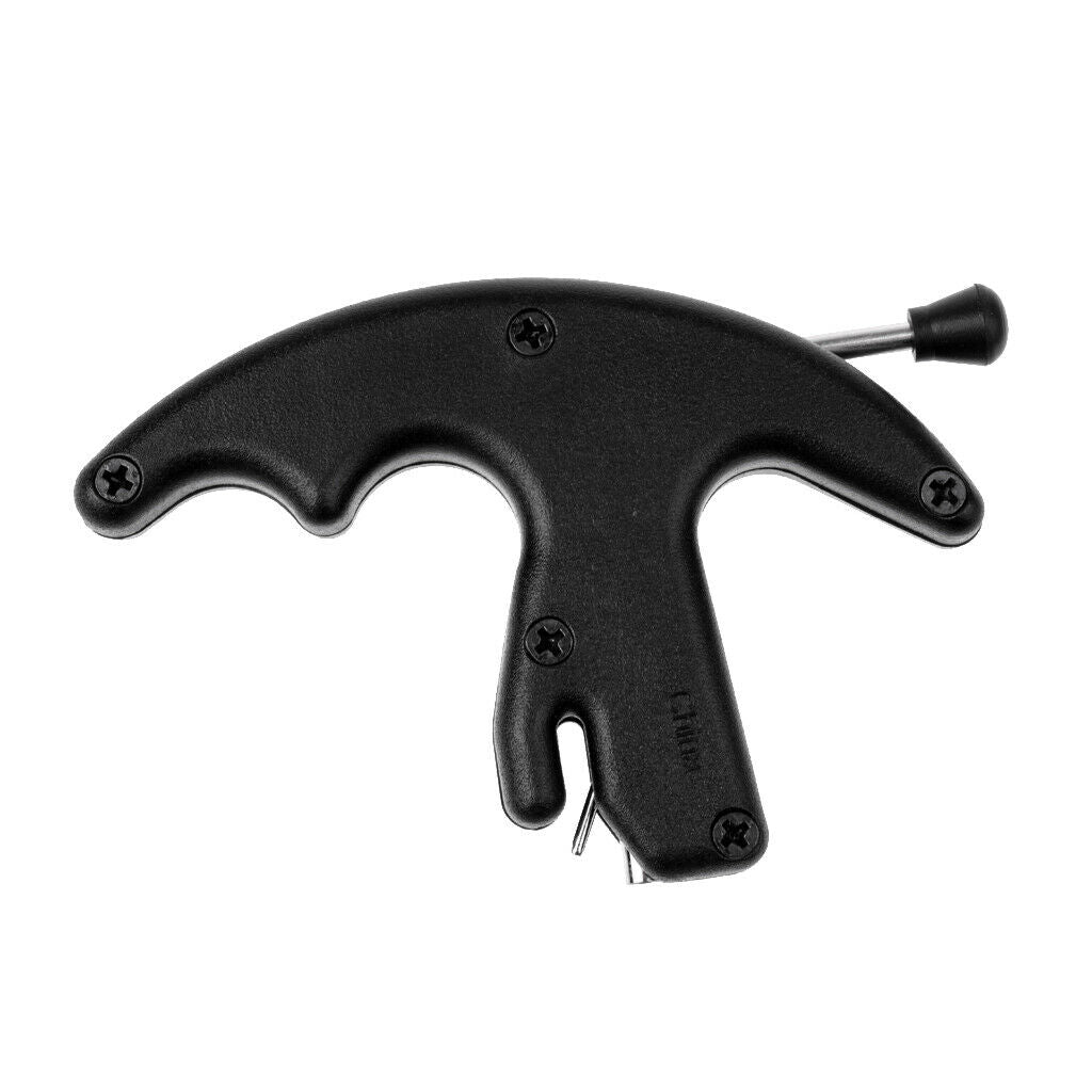 New Handle Grip Thumb Caliper Release Aid for Compound Bow Hunting - Black