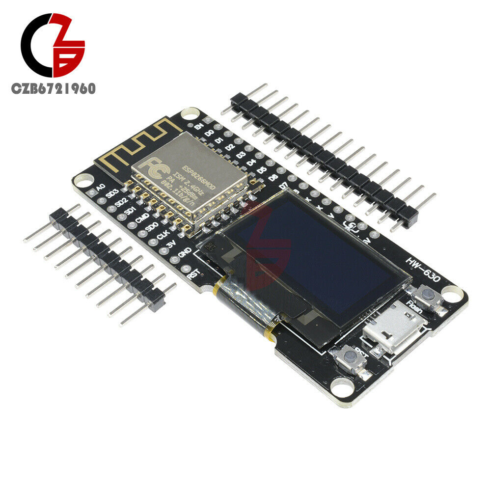 0.96" OLED ESP8266 ESP-12F CP2102 Module WiFi NodeMCU Wemos Development Board