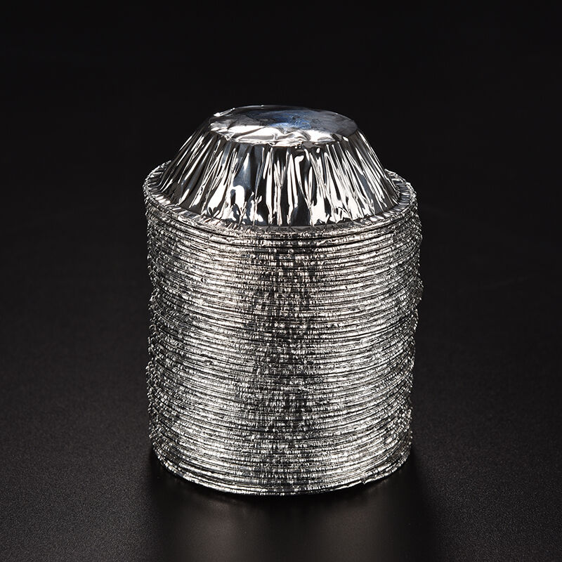 50Pcs Disposable Aluminum Foil Cup Muffin Cupcake Round Bake Tins Molds Ca.l8