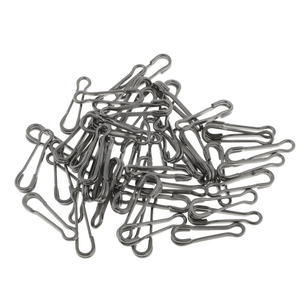 50Pcs Clips Connector Carp Fishing Clips Connection Links Fasteners -