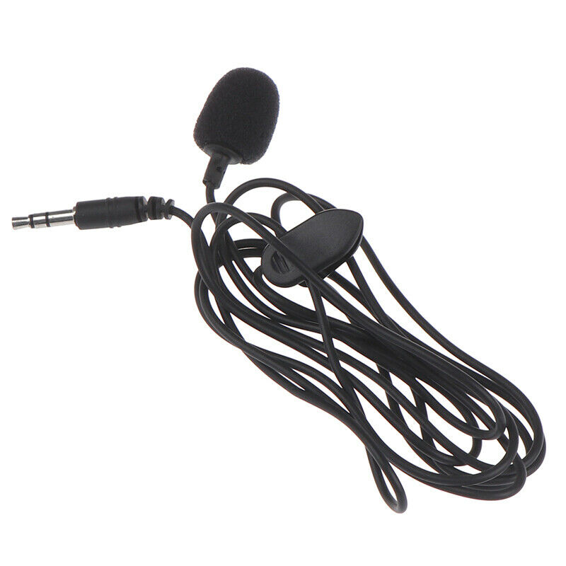 Portable External 3.5mm Mini Wired Clip-on Lapel Lavalier Micro*.l8