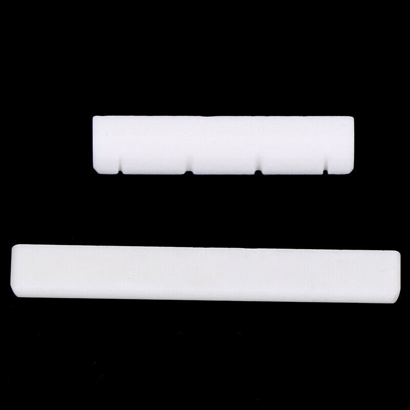 High quality Buffalo Bone Bridge Saddle Nut Slotted for Ukulele Uke Guita.l8