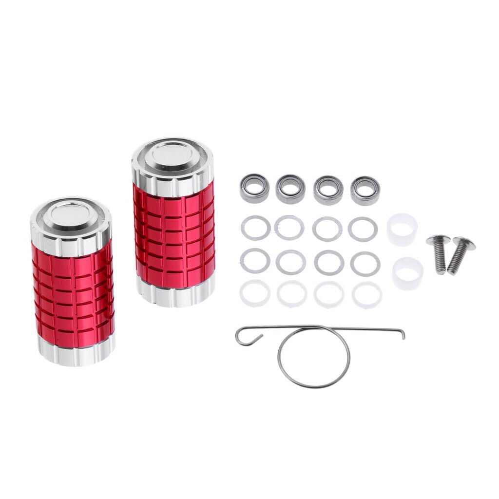 2pcs Fishing Reel Handle Knob Powerful Baitcasting Reel Handle Grips Red
