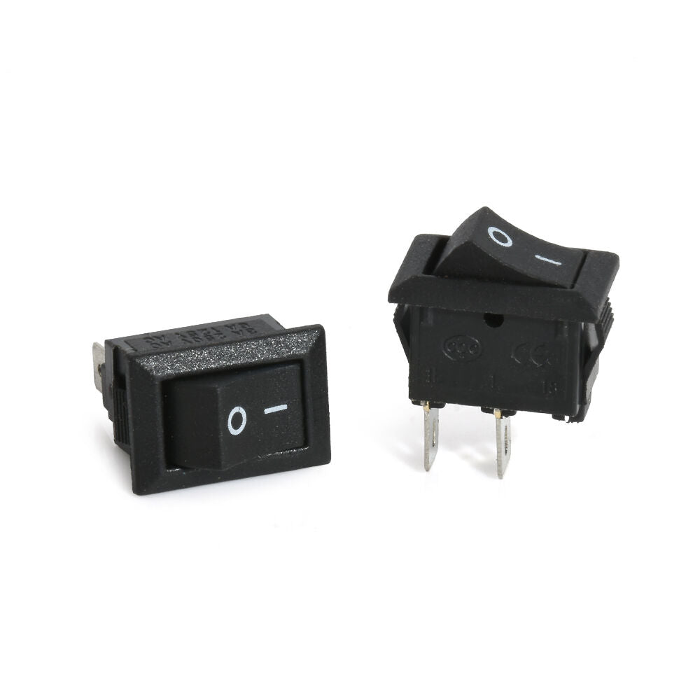 10Pcs ON/OFF Rocker Toggle Switch Tool Set 2 Pin 12V Car Boat Round Dot Light
