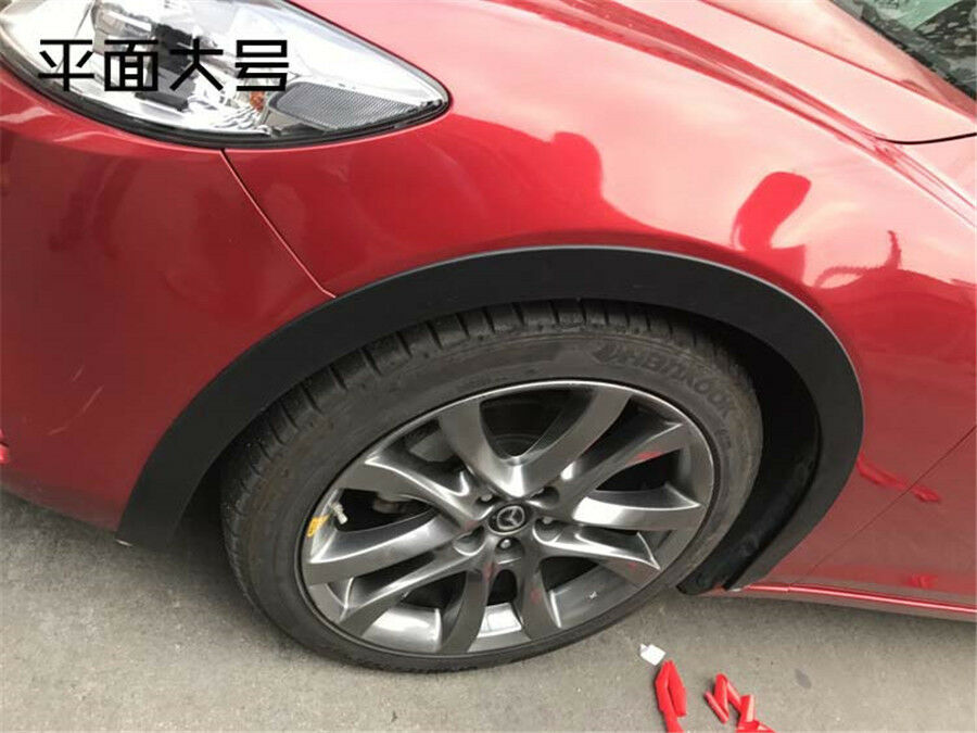 2Pcs 1.5M Car Fender Flares Extension Wheel Eyebrow Protector Lip Moulding Strip