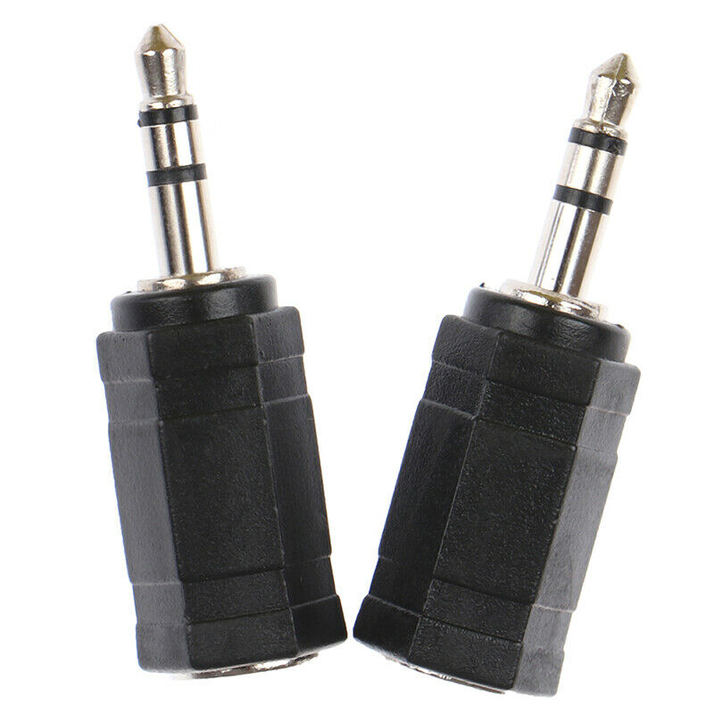 2Pcs 3.5mm male to 2.5mm female stereo audio mic plug adapter mini jack c.l8