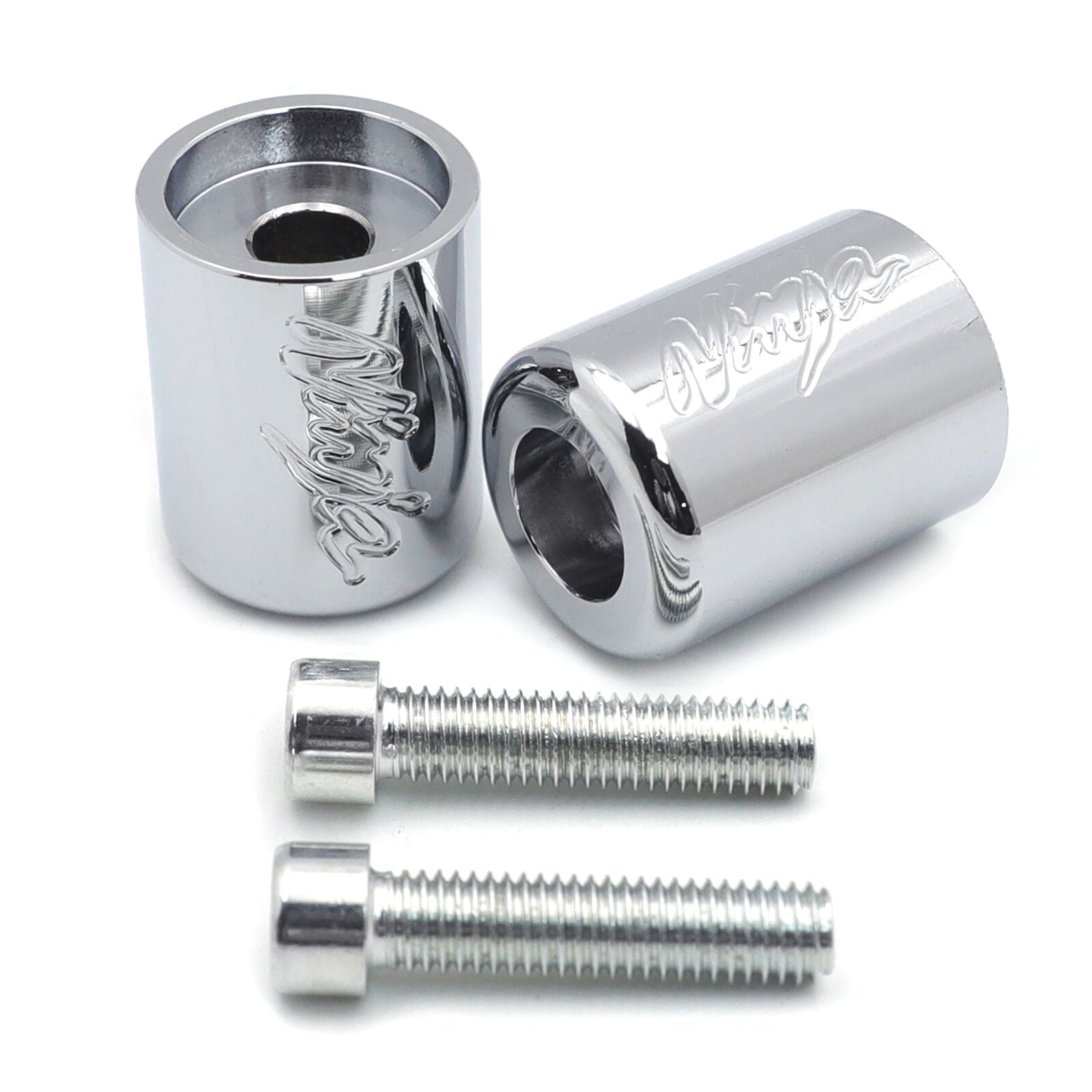 Bar Ends for Kawasak Ninja EX250 EX500 EX650R ZX6R-636 ZRX1100 ZZR1200 CHROME