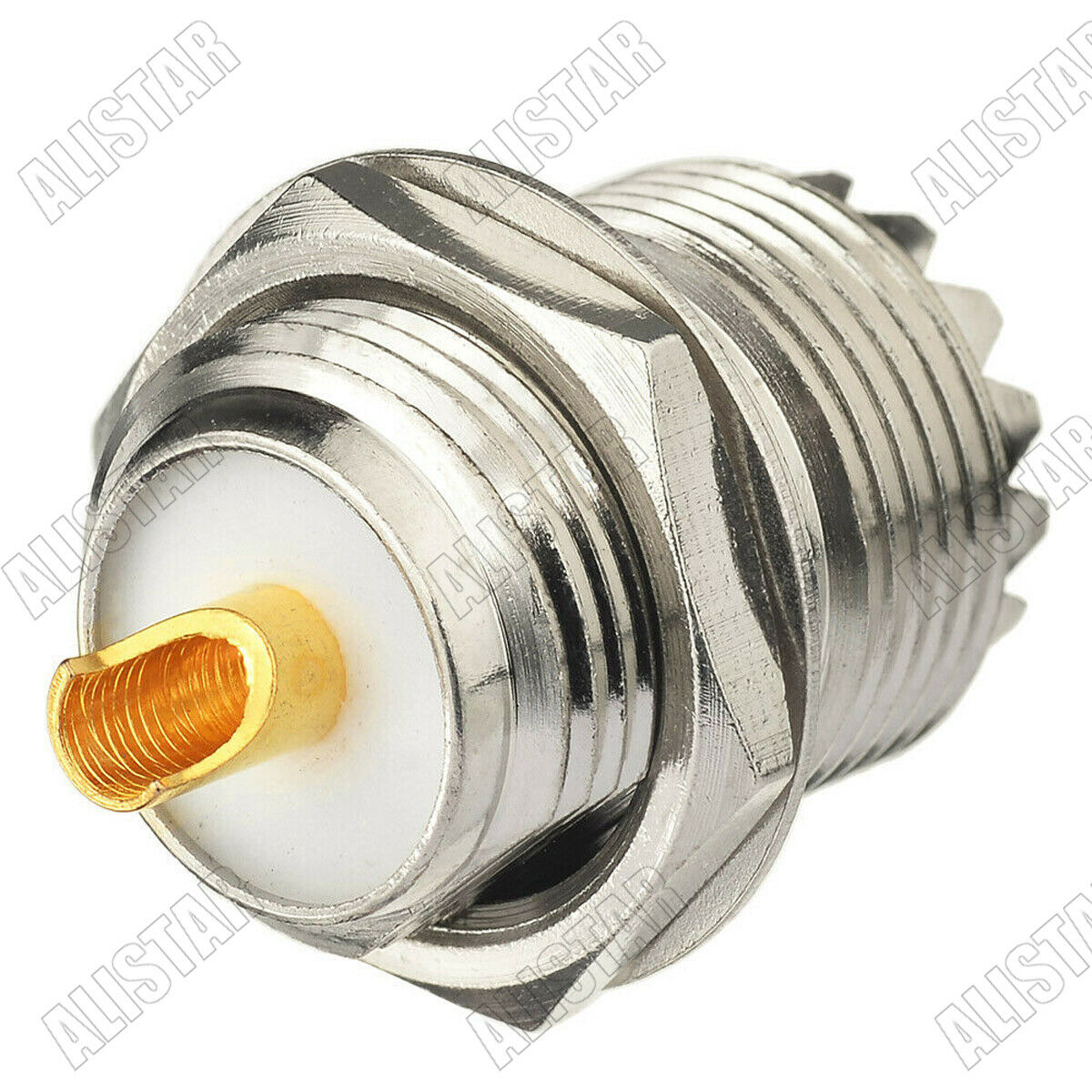 20Pcs UHF SO239 Female Jack Bulkhead Nut Solder Cup Handle Deck Clip Connector