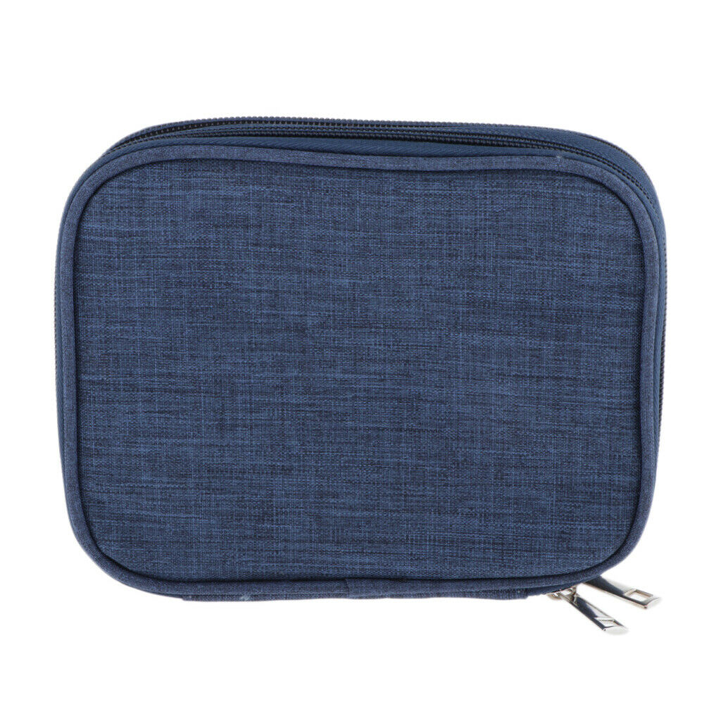 Double-deck Crochet Sewing Hooks Case Knitting Needles Storage Zipper Bag