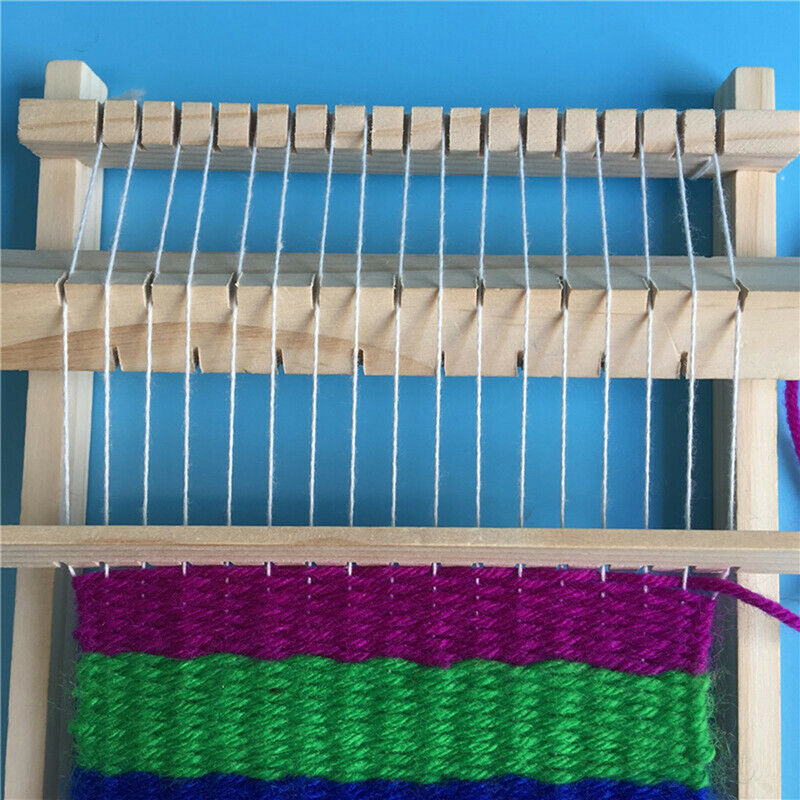 Wooden Weaving Loom Craft Yarn DIY Hand Knitting Machine Kids Educational.l8