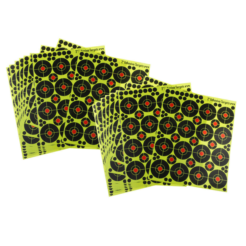 320 Pieces Shooting Targets Self Adhesive Paper Targets with Cover-up Patches, 2