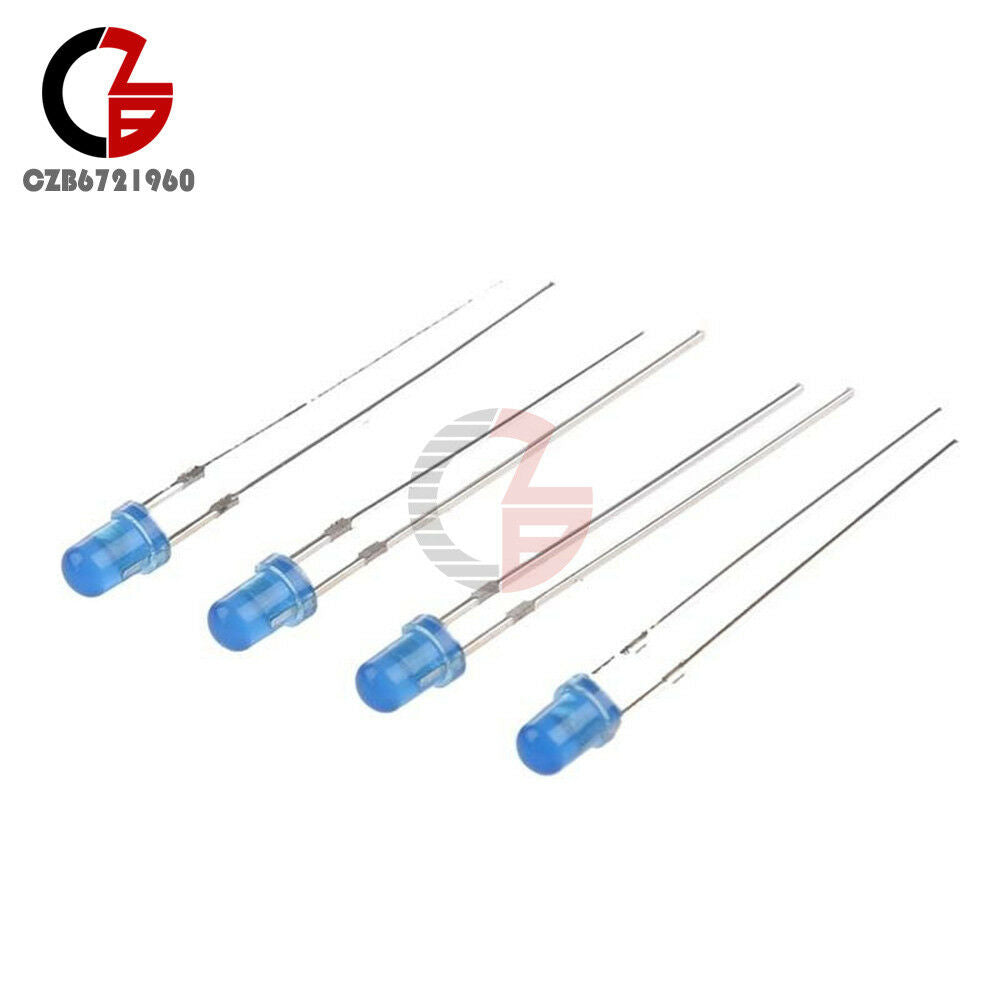 500Pcs LED 3MM BLUE COLOR BLUE LIGHT Super Bright