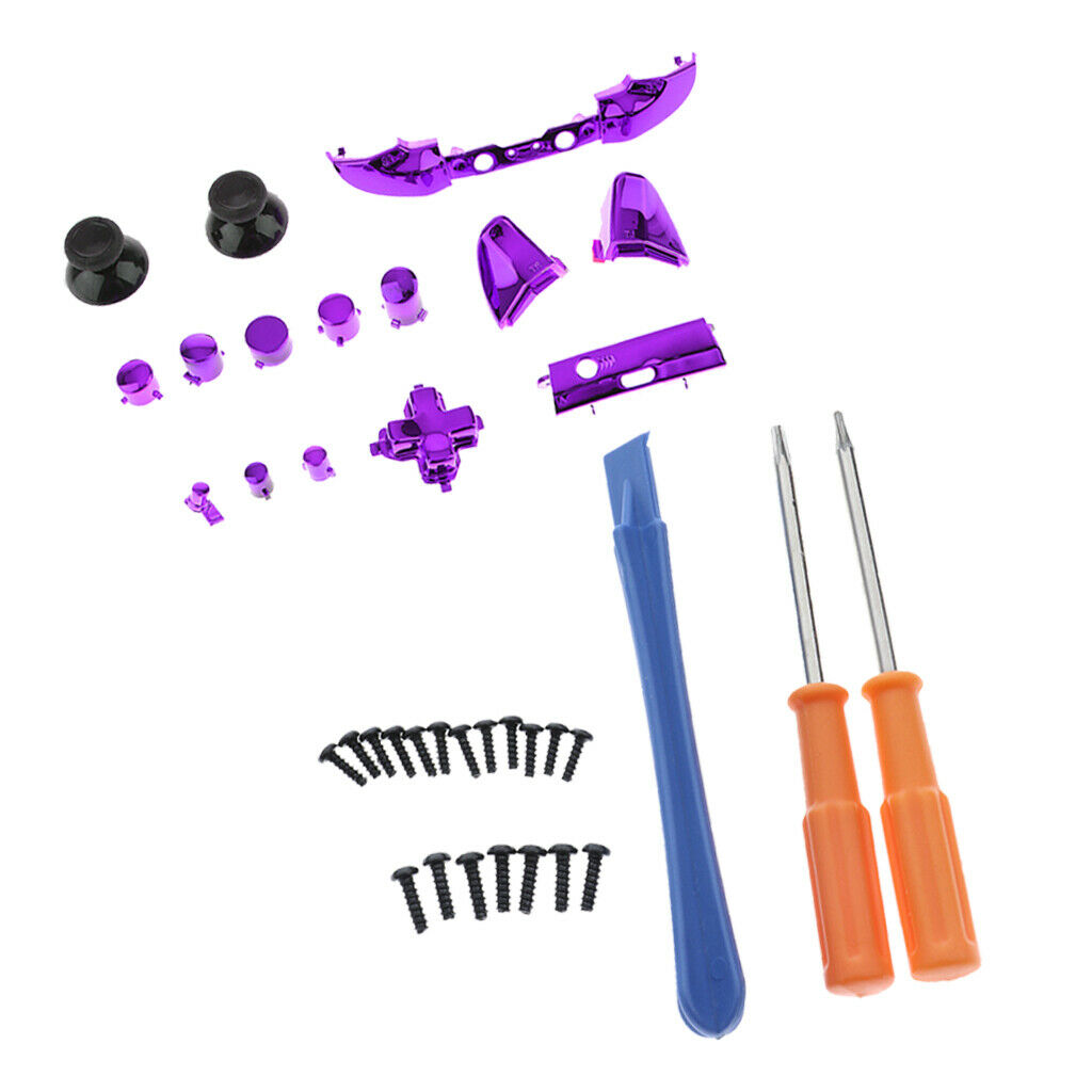 Full Button Set Mod Kit + Screwdrivers For Microsoft   One S Controllers