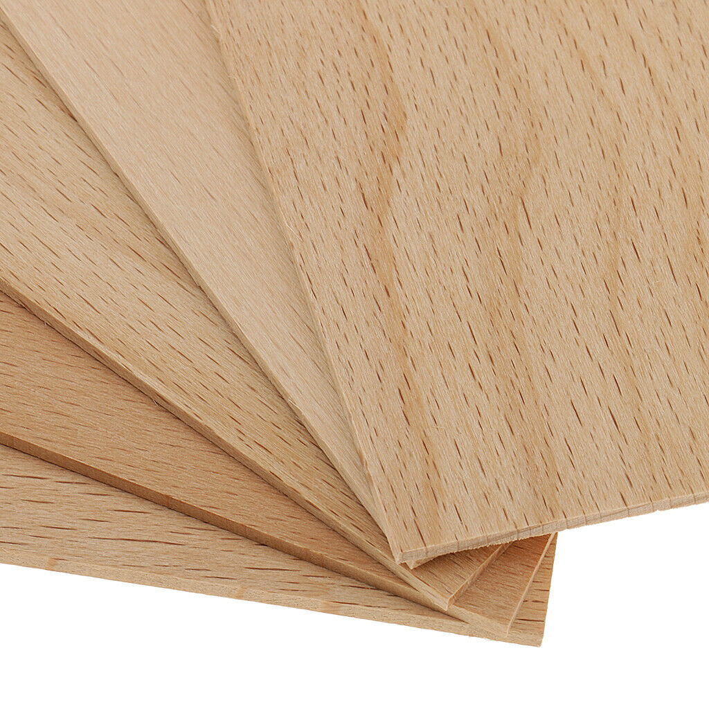 2mm Thick Rectangle Solid Wood Slice for Making Sand Table Modeling