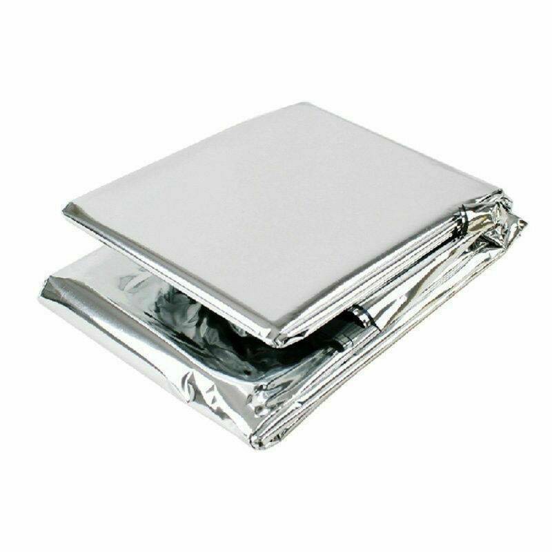 1-Pack Emergency BLANKET Thermal Survival Safety Insulating Mylar Heat 84" X52"~
