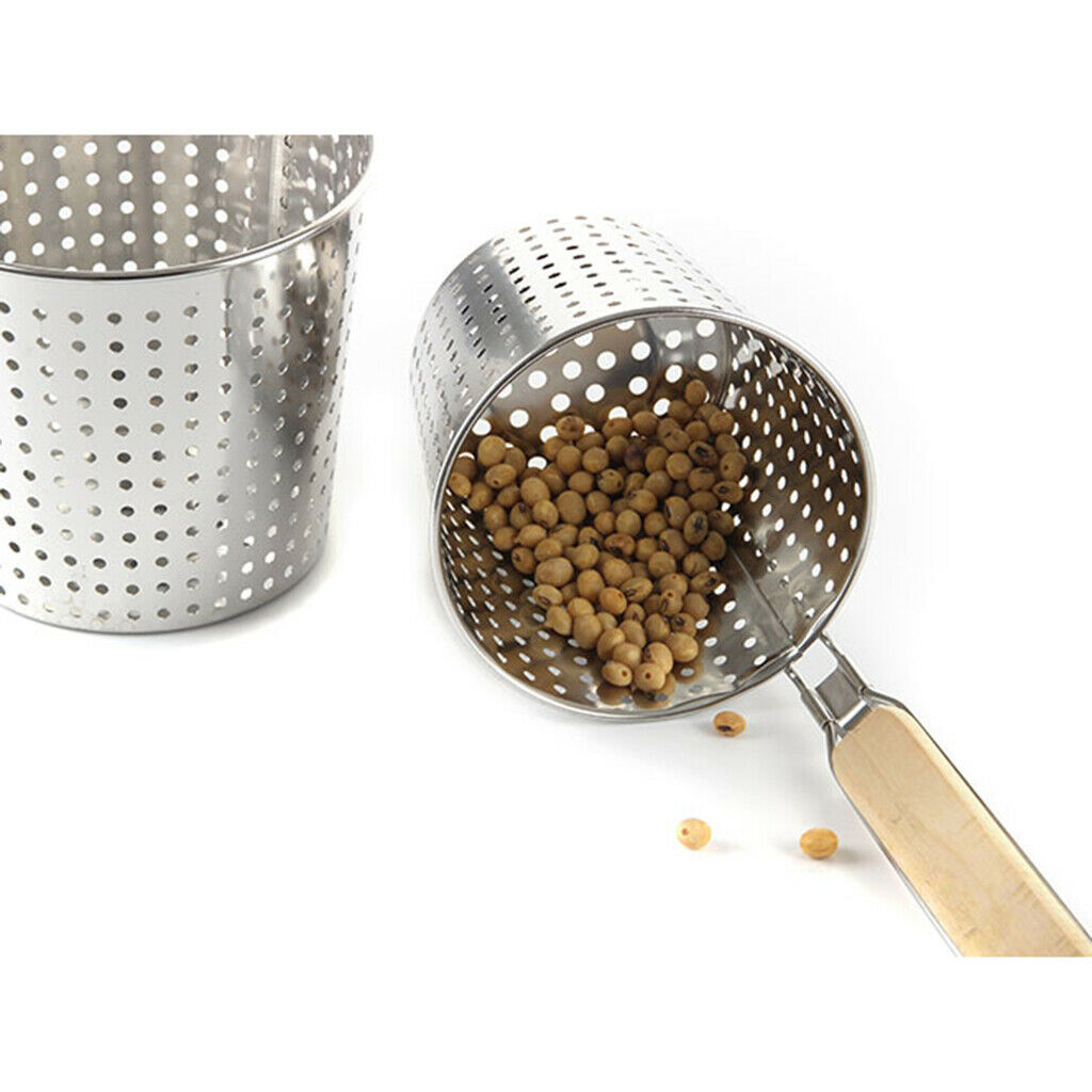 2 Pack Kitchen Noodle Strainer with Hook, Stainless Steel, Deep Fry Basket