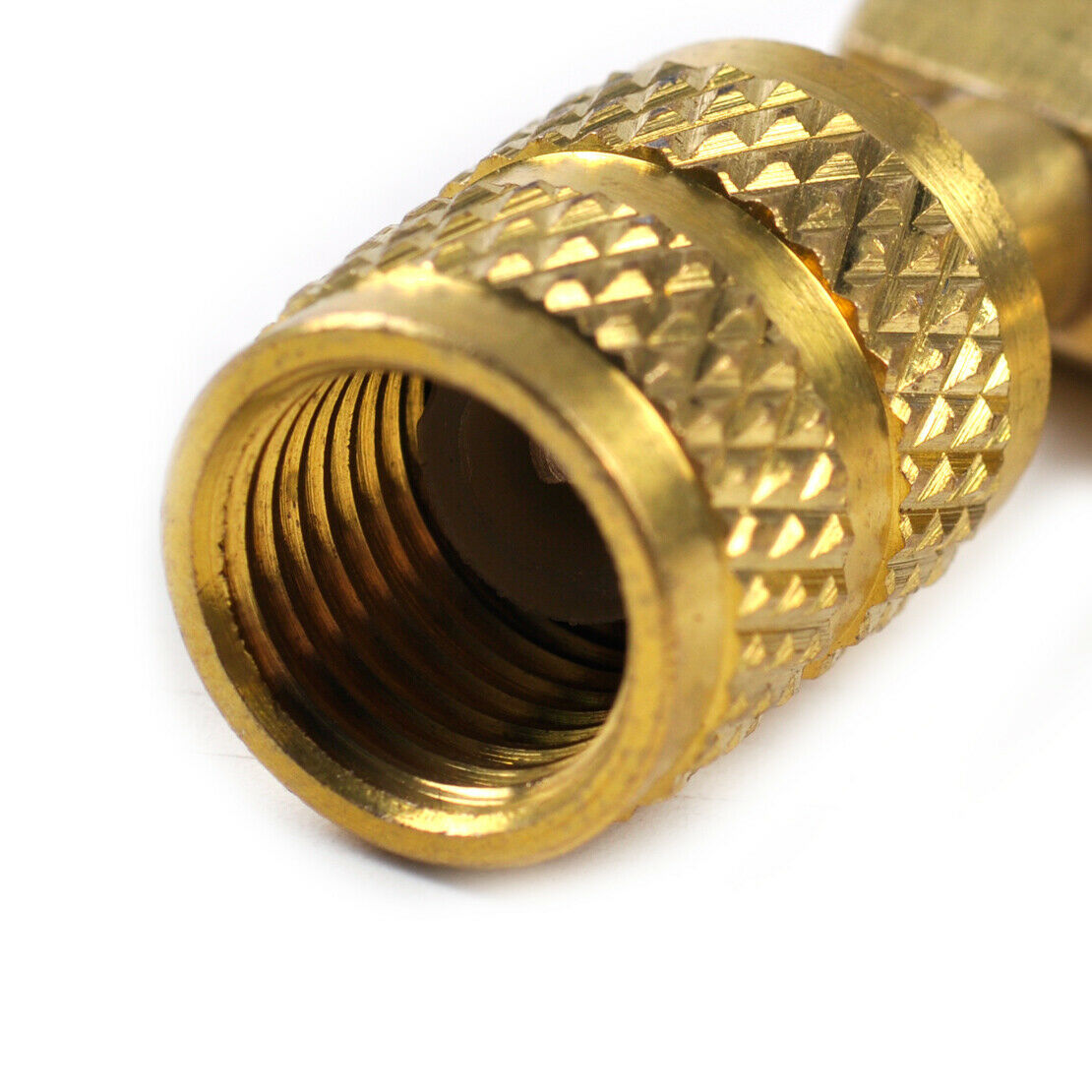 Fit for R410A Gauges Hose M1/4SAE-F5/16 Refrigeration Adapter Connector An