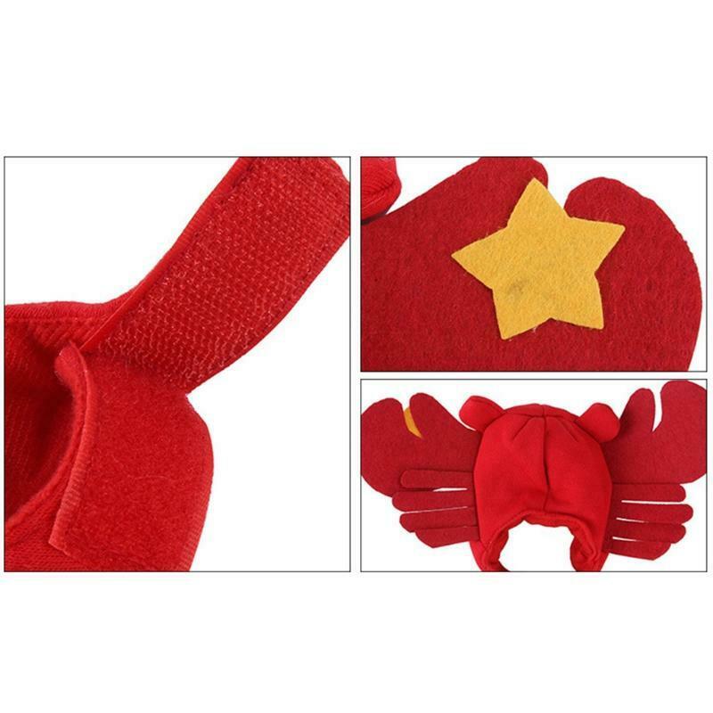 Cat Hat Crab Funny Halloween Costume Cat Dog Hats Pet Puppy Props Dress Headgear