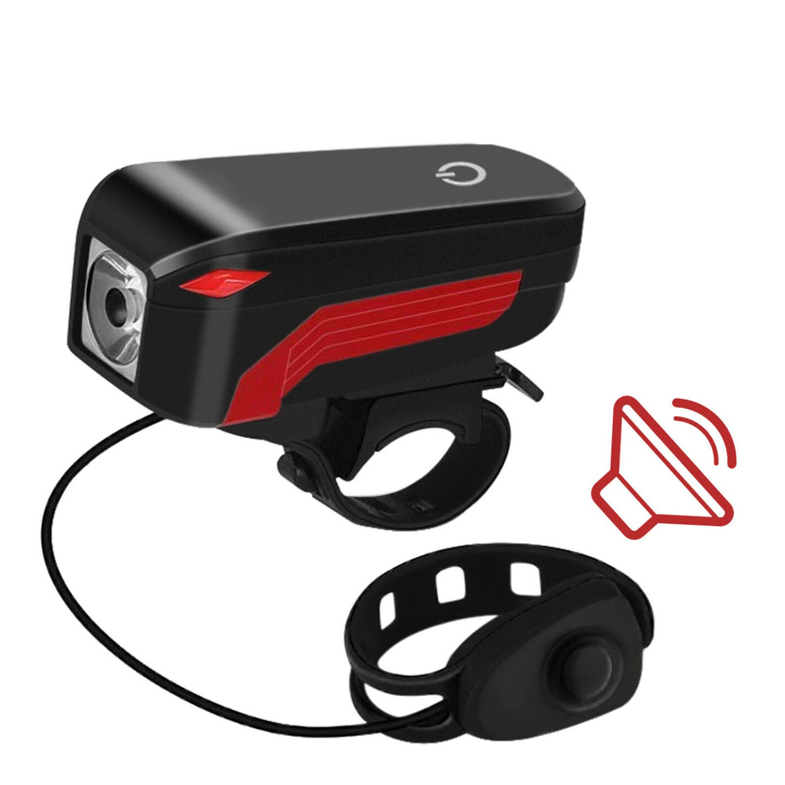 USB Rechargeable T6 LED Bicycle Bike Front Head Light Headlight Lamp +140dB Horn