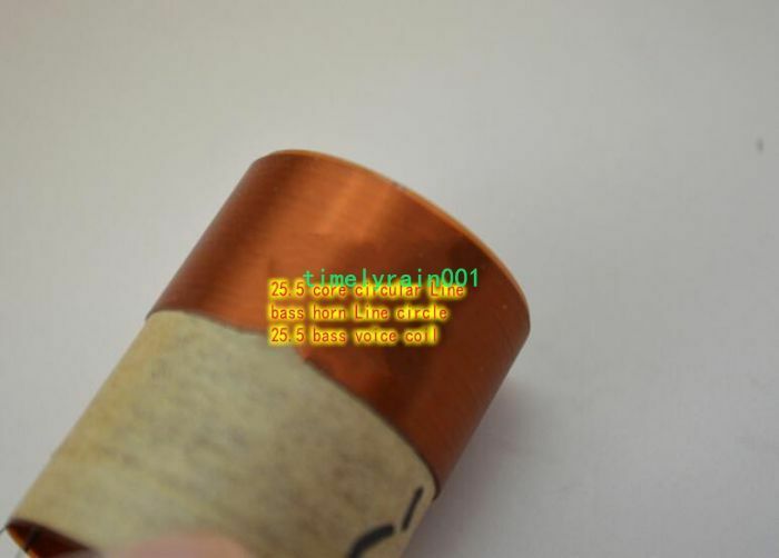 2pcs 25.5mm Bass Speaker Voice Coils Round wire Woofer coil Home Audio Parts