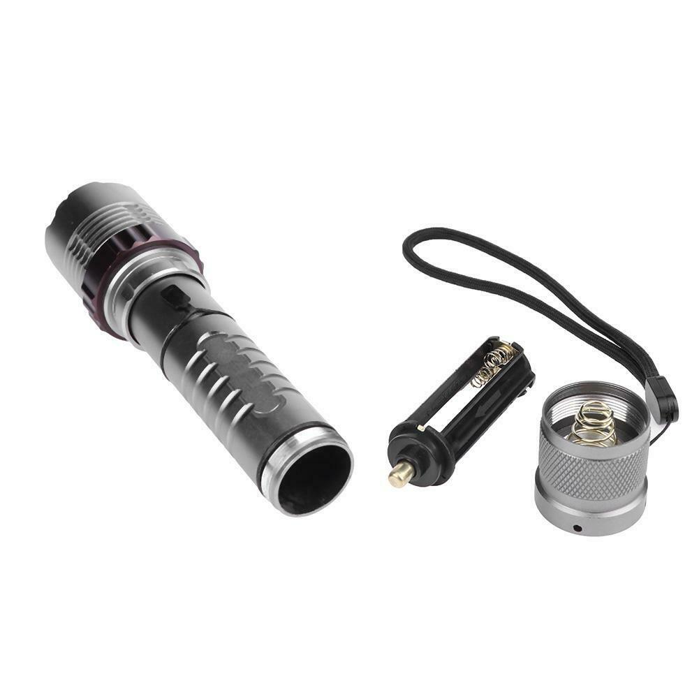 3 Mode XML-T6 1000LM Outdoor Metal LED Torch Zoomable Flashlight Camping @