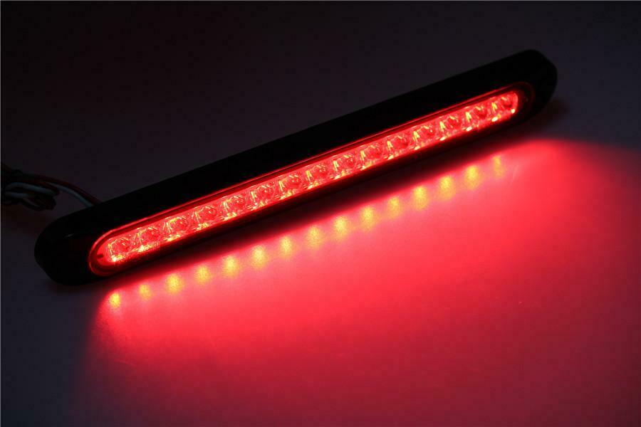 25cm Car SUV Red LED Braking Light Tail Stop Light Strip 10-30V Universal