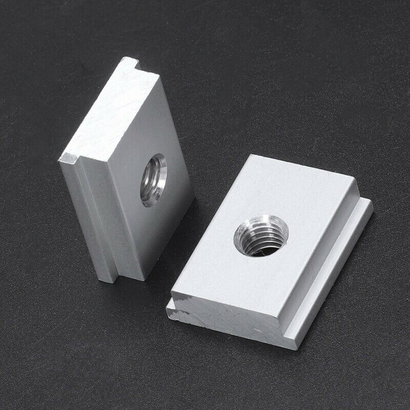 5Pcs M8 T-Track Slider Sliding Nut Aluminum Alloy T Slot Nut For Woodworking TB6