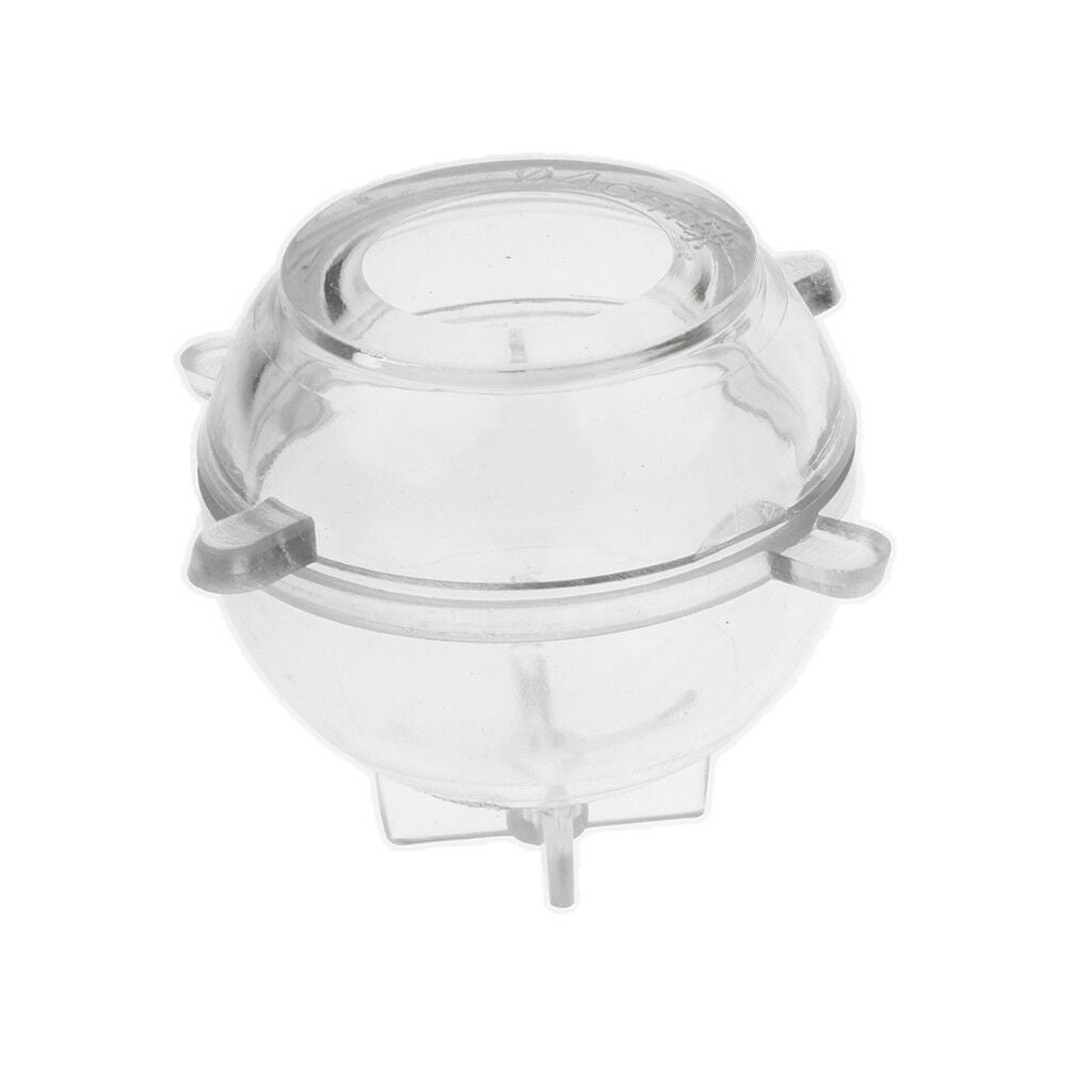 2pcs Round Sphere Shape Plastic Candle Mould Soap Mold for Candle Making