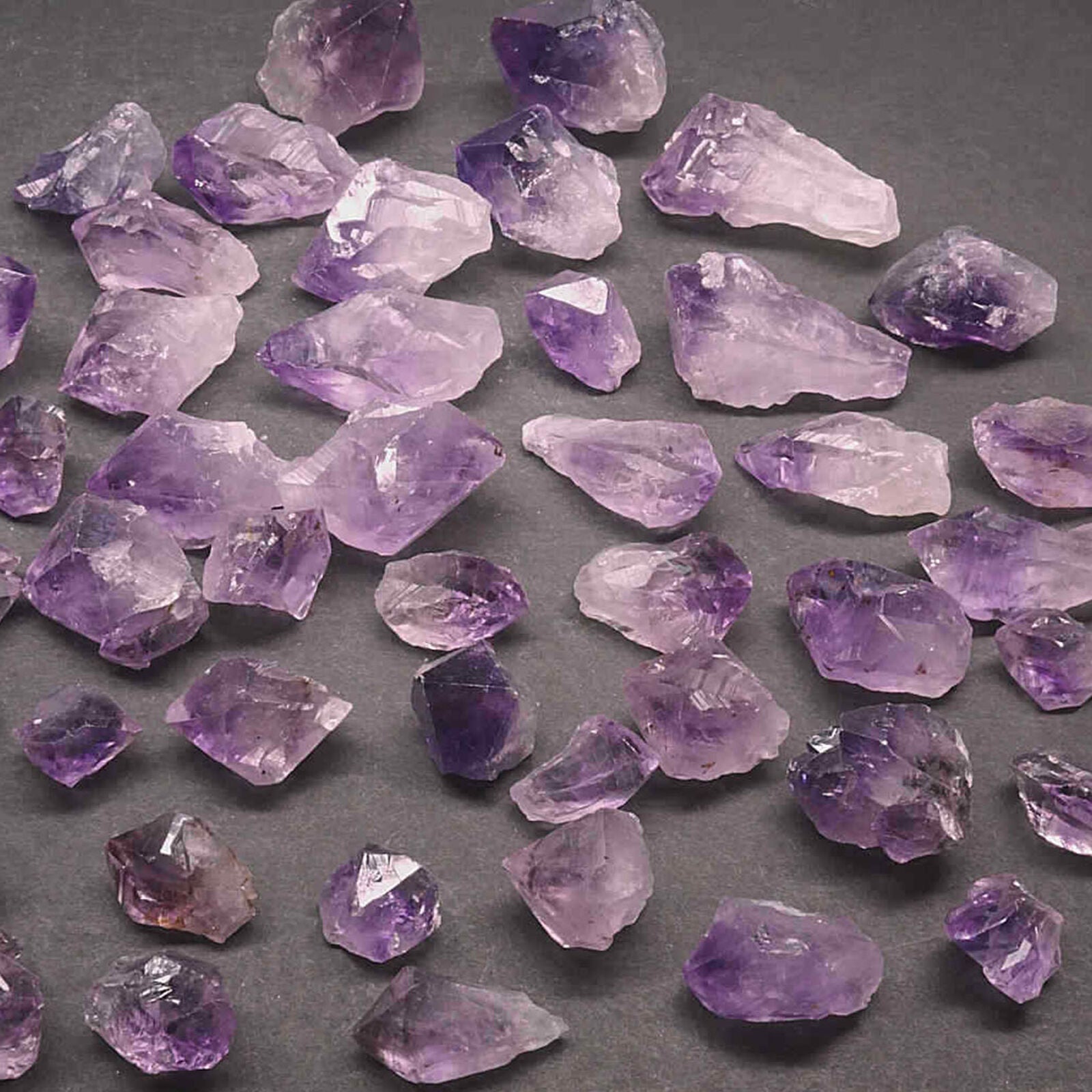 Amethyst Points Collection 1/2 Lb Natural Dark Purple Crystals