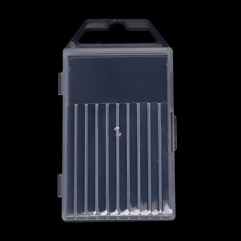 1pc plastic transparent drill bit storage box collection container cas.l8