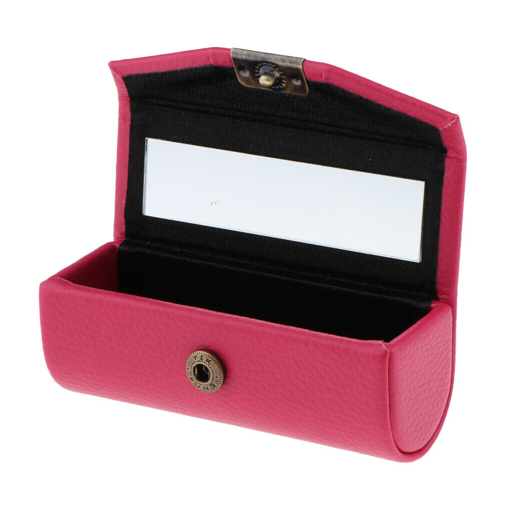 Lipstick Case New Portable Storage Case Cosmetic Box Snap Button