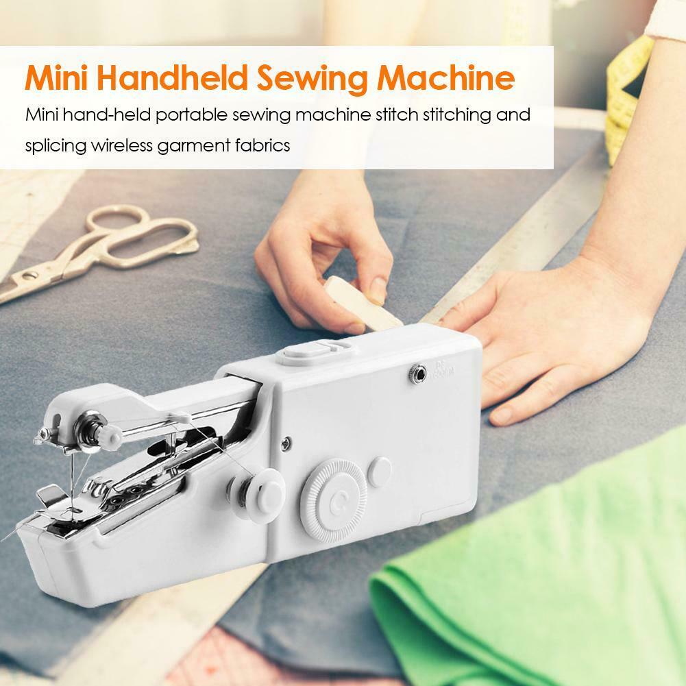 MIni Handheld Sewing Machines Portable DIY Needlework Battery Home Supplies @