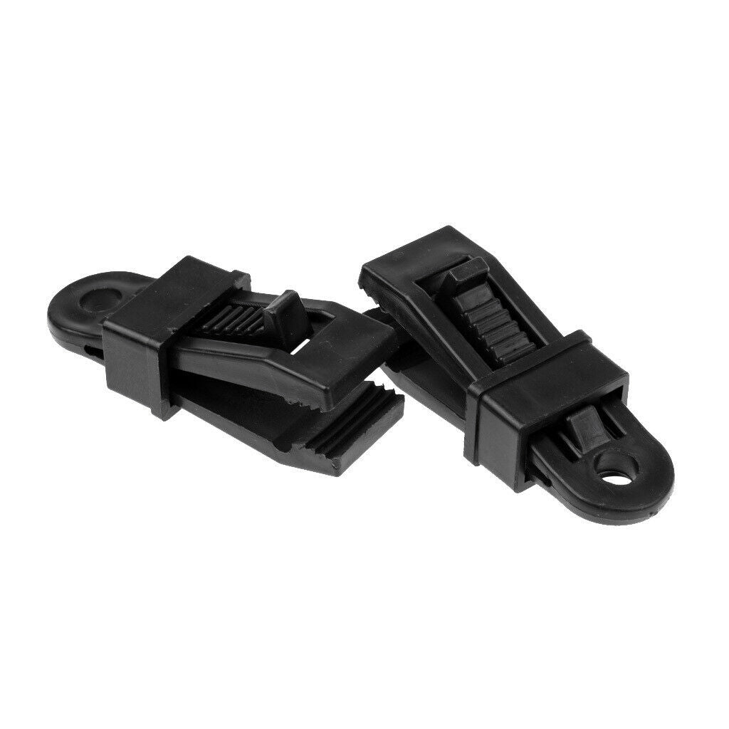 4 Pieces Camping Awning Clamp Set Plastic Tarp Clips Tent Canopy Accessories