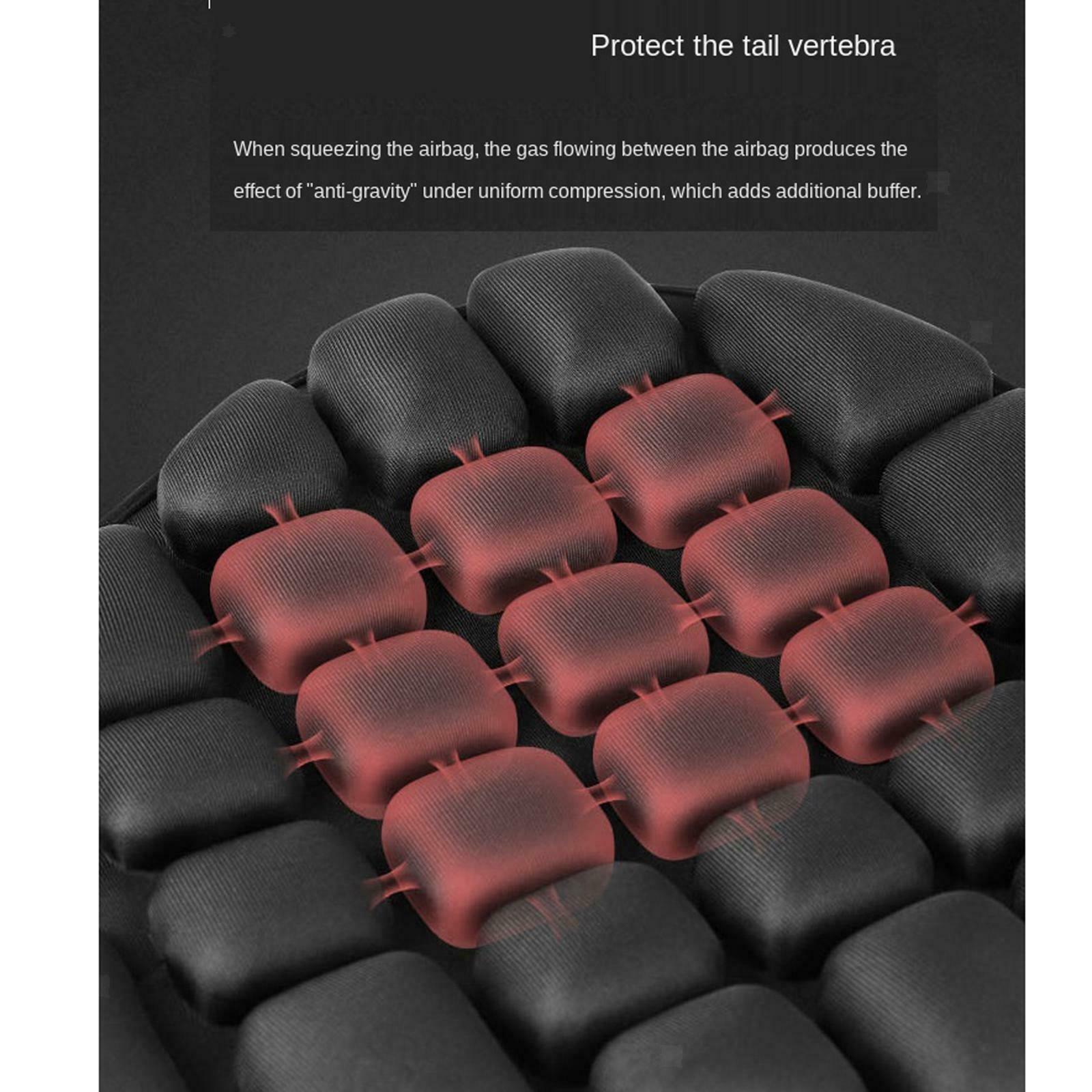 4Pcs Durable Portable Airbags Air Motorcycles Seat Cushion Large for Saddles