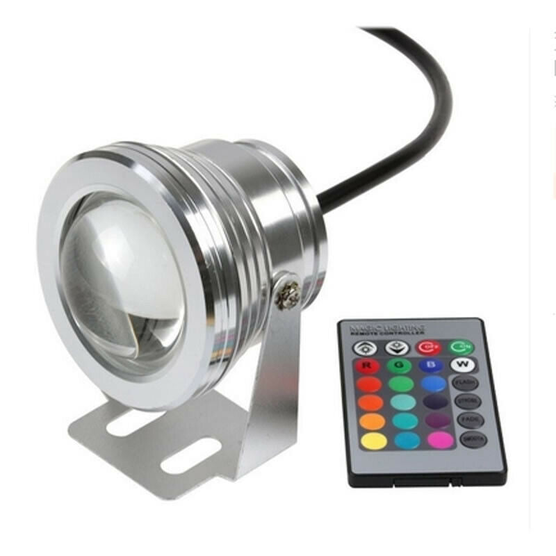 Remote Control RGB Marine Boat Yacht Lamp Underwater Light LED Floodlight