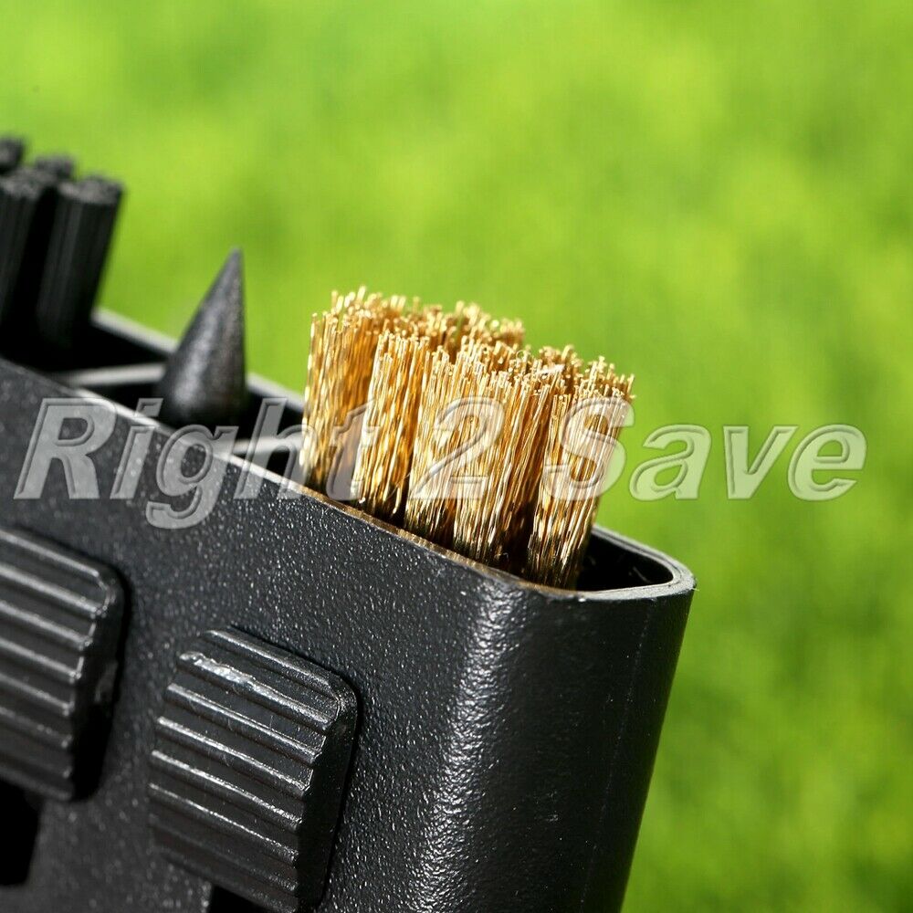 2Pcs 3 in 1 Pocket Golf Club Brush Groove Ball Cleaning Cleaner Tool  Favor Gift