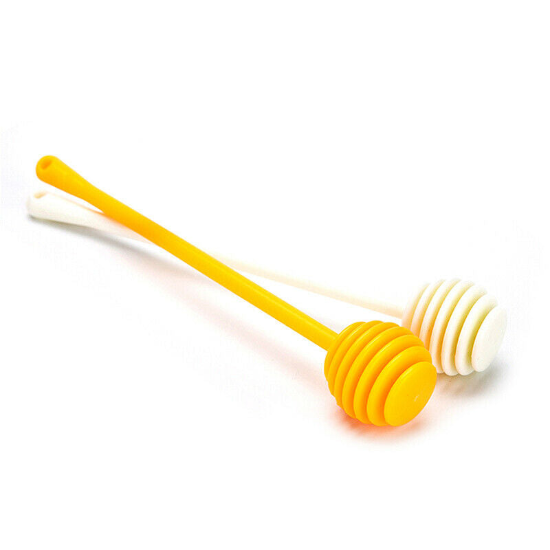 2pcs/set Honey Dipper Honey Stick Stirring Rod Spoon Dip Server Drizzl.l8
