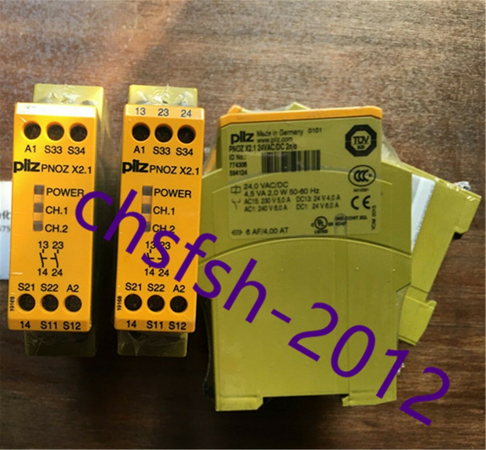1 pcs New  Pilz  PNOZ X2.1 24VAC/DC safety relay