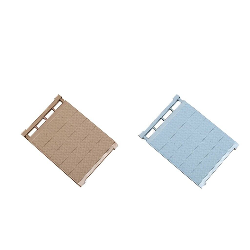 Pack 2 Closet Tension Shelf & Rod Expandable Storage Rack Organizer Divider