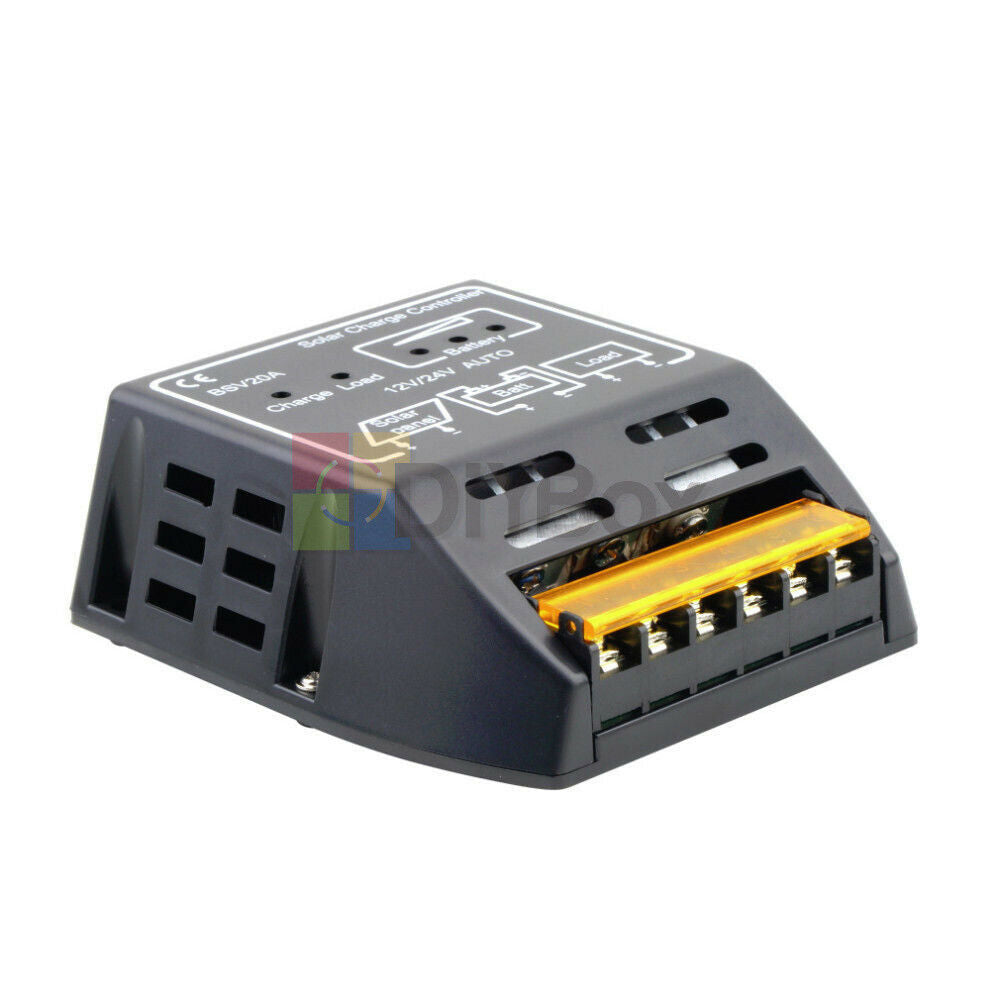20A Solar Panel Charge Controller Battery Regulator 12V/24V Safe Protection