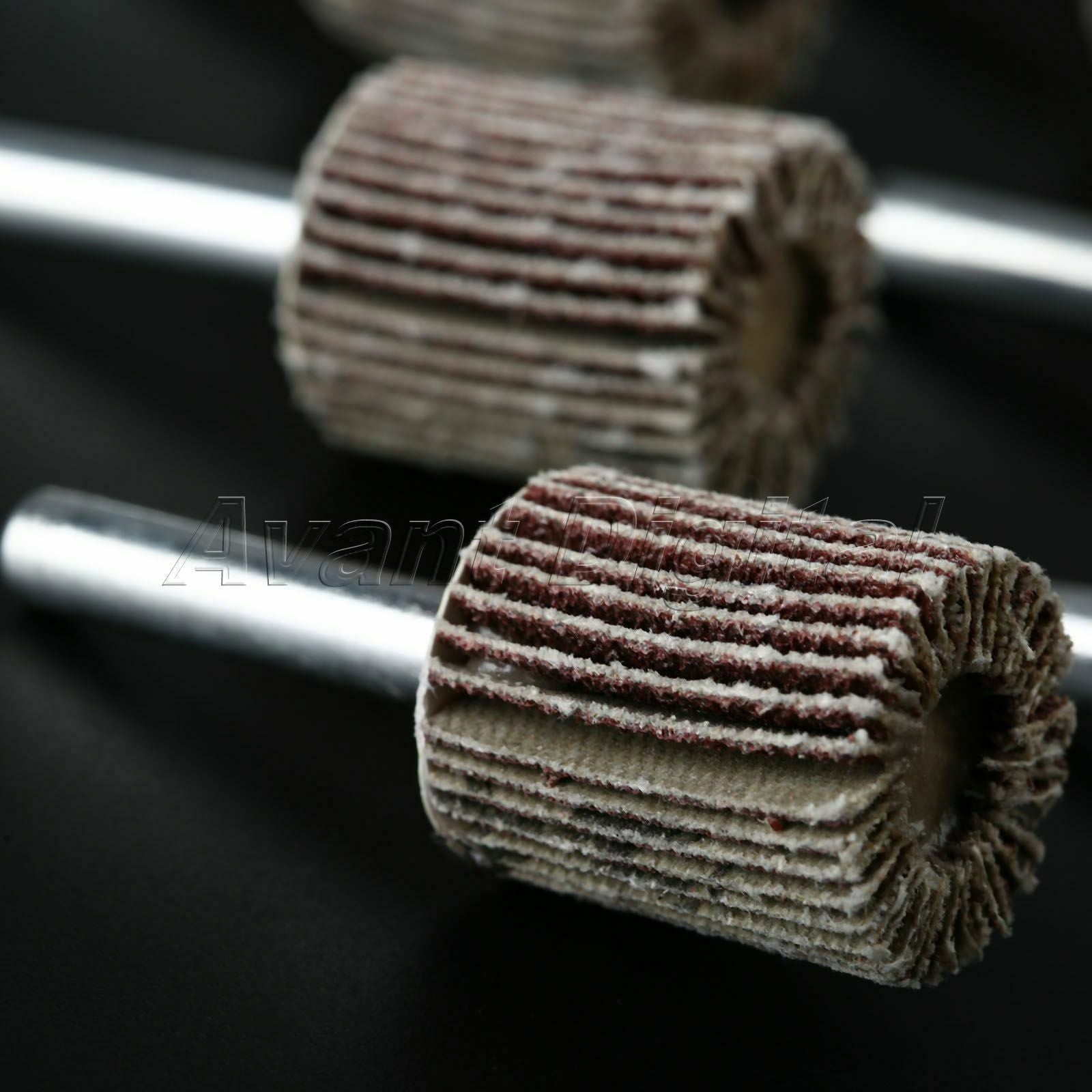 10x 80 Grit Sanding Grinding Flap Wheel Abrasive Woodworking Grinder Rotary Tool