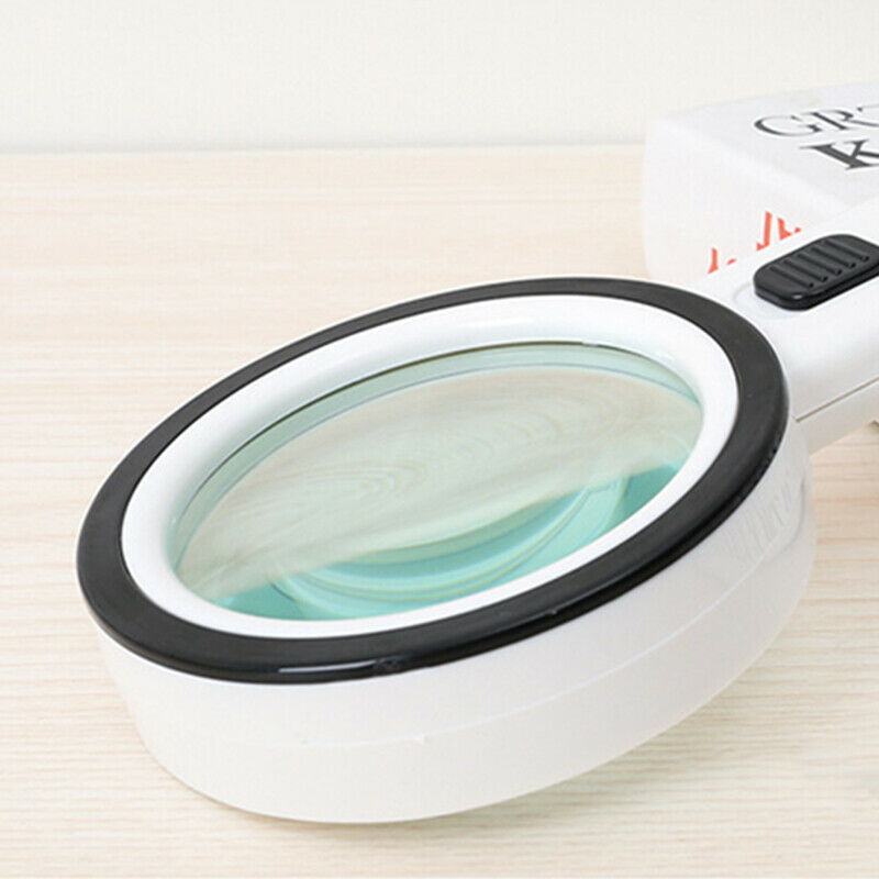 30X 12 LED magnifying glass with lighted magnifying glass, suitable for old LIN